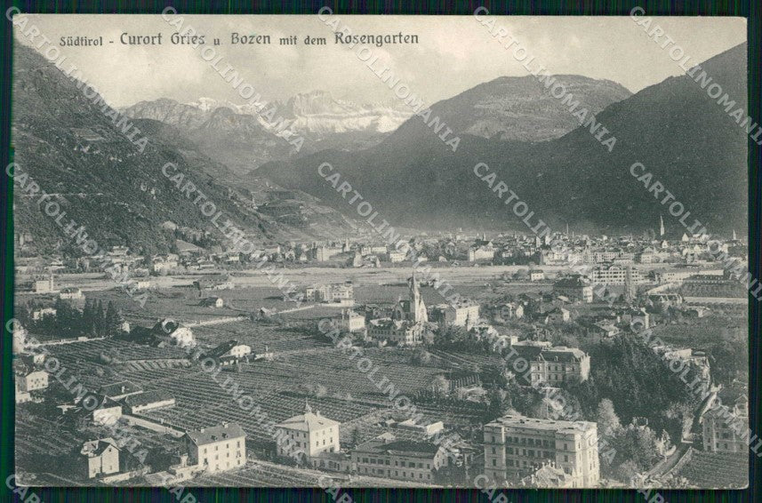 Bolzano Città Gries Rosengarten Franzl 1080 cartolina RB5846 – fronte
