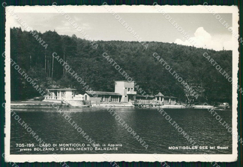 Bolzano Appiano Lago Stabilimento Balneare Franzl 705 199 Foto cartolina RB5855 – fronte