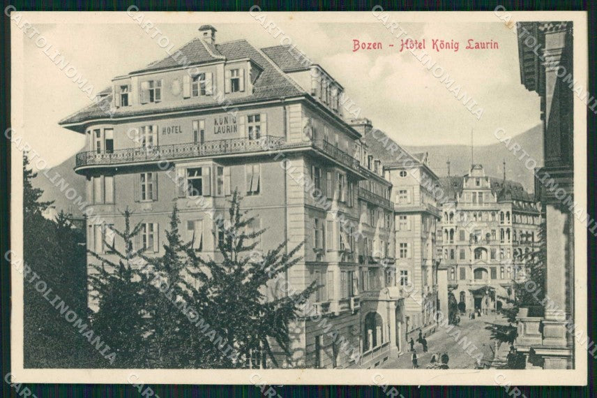 Bolzano Città Hotel Konig Laurin Stengel 42751 cartolina RB5861 – fronte
