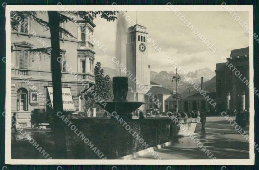 Bolzano Città Piazza Ferrovia Foto cartolina RB5864 – fronte