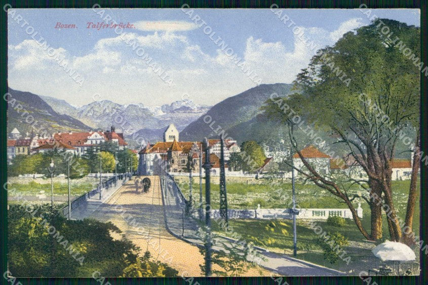 Bolzano Città Ponte Talvera cartolina RB5874 – fronte