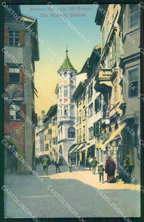 Bolzano Città Via del Museo Franzl 500 73 ABRASA cartolina RB5885 – fronte