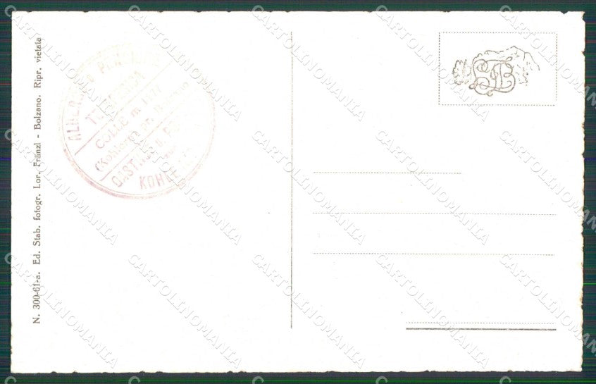 Bolzano Città Teleferica al Monte Colle Franzl 300 61 cartolina RB5888 – retro