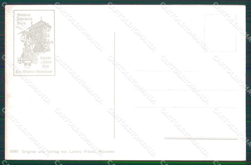 Bolzano Città Batzenhausel Franzl 5980 cartolina RB5901 – retro