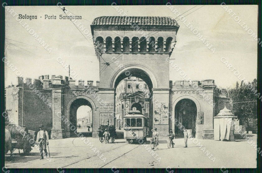 Bologna Città Porta Saragozza Tram cartolina RB5915 – fronte