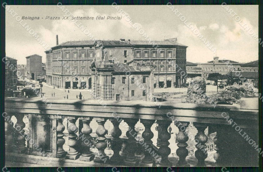 Bologna Città Piazza XX Settembre Veduta dal Pincio cartolina RB5932 – fronte