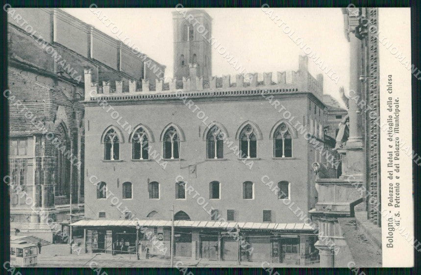 Bologna Città Palazzo dei Notai Tram Palazzo Municipale cartolina RB5942 – fronte