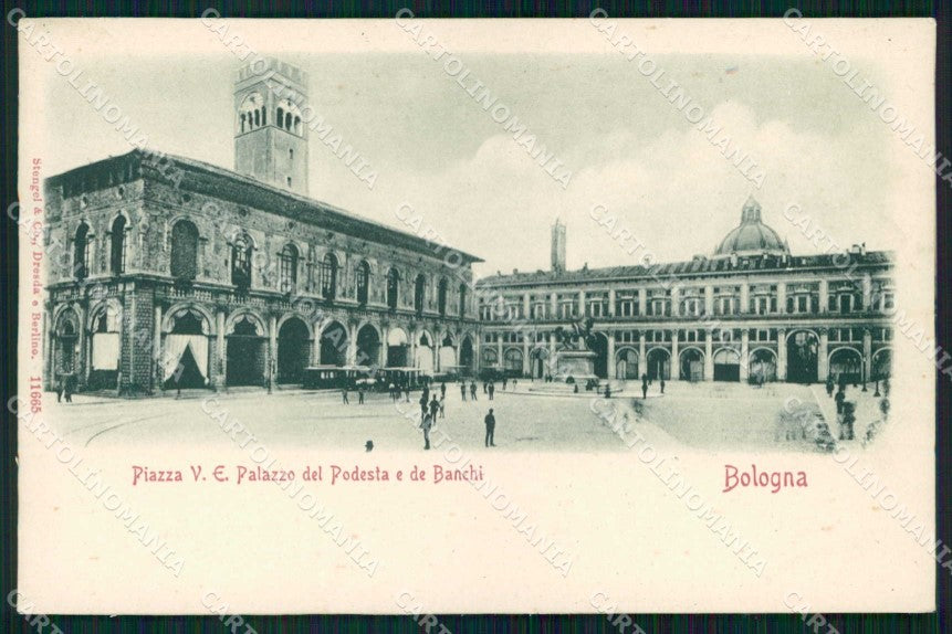 Bologna Città Piazza Vittorio Emanuele Stengel 11665 cartolina RB5944 – fronte