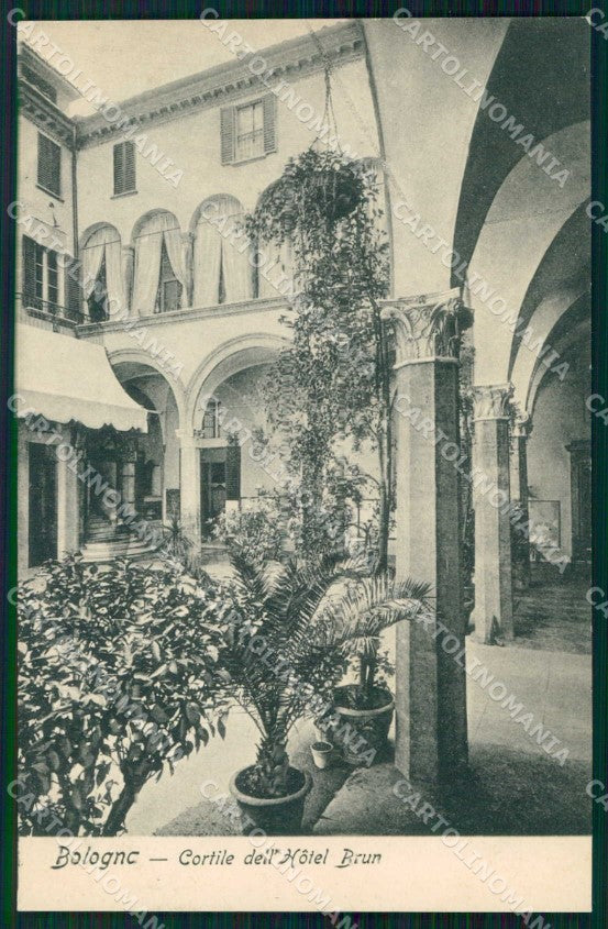 Bologna Città Hotel Brun Cortile cartolina RB5953 – fronte