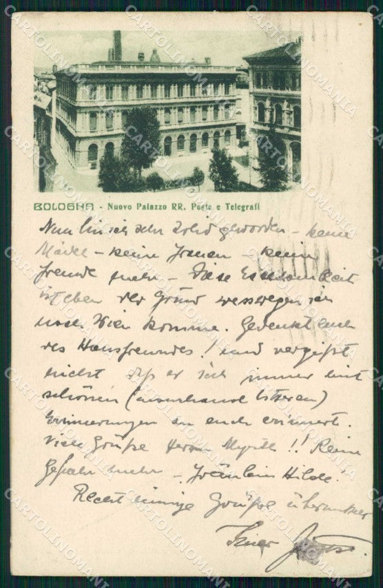 Bologna Città Nuovo Palazzo Poste Telegrafi cartolina RB5956 – fronte