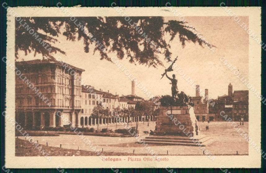 Bologna Città Piazza Otto Agosto cartolina RB5957 – fronte