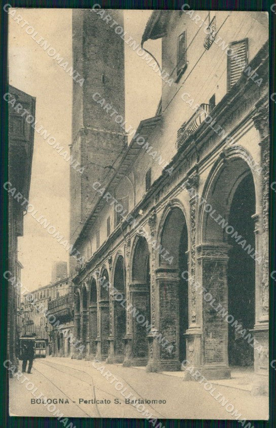 Bologna Città Porticato San Bartolomeo Tram cartolina RB5984 – fronte