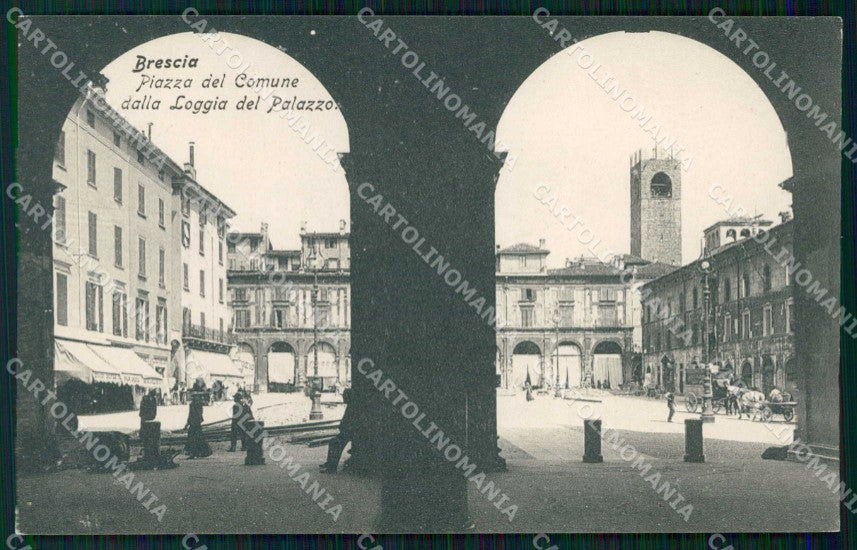 Brescia Città Piazza del Comune Veduta dalla Loggia cartolina RB5989 – fronte