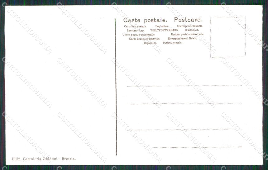 Brescia Città Piazza del Comune Veduta dalla Loggia cartolina RB5989 – retro