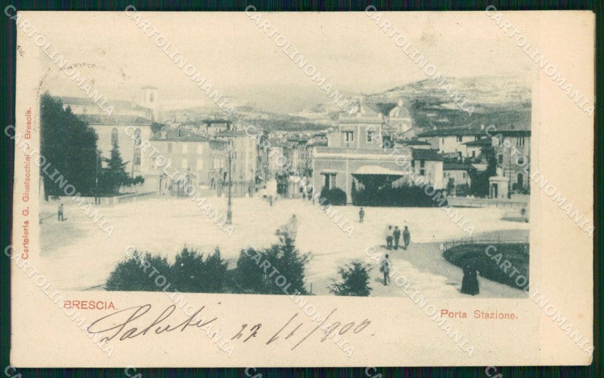 Brescia Città Porta Stazione cartolina RB5995 – fronte