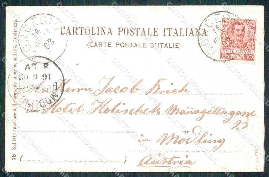 Brescia Città Porta Stazione cartolina RB5996 – retro