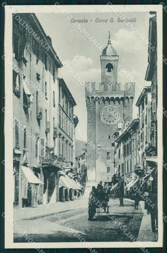 Brescia Città Corso Garibaldi cartolina RB6009 – fronte