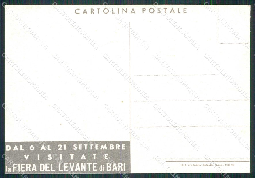 Bari Città Fiera del Levante Padiglioni Merceologici FG cartolina RB6014 – retro