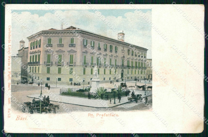 Bari Città Prefettura SCOLLATA cartolina RB6017 – fronte