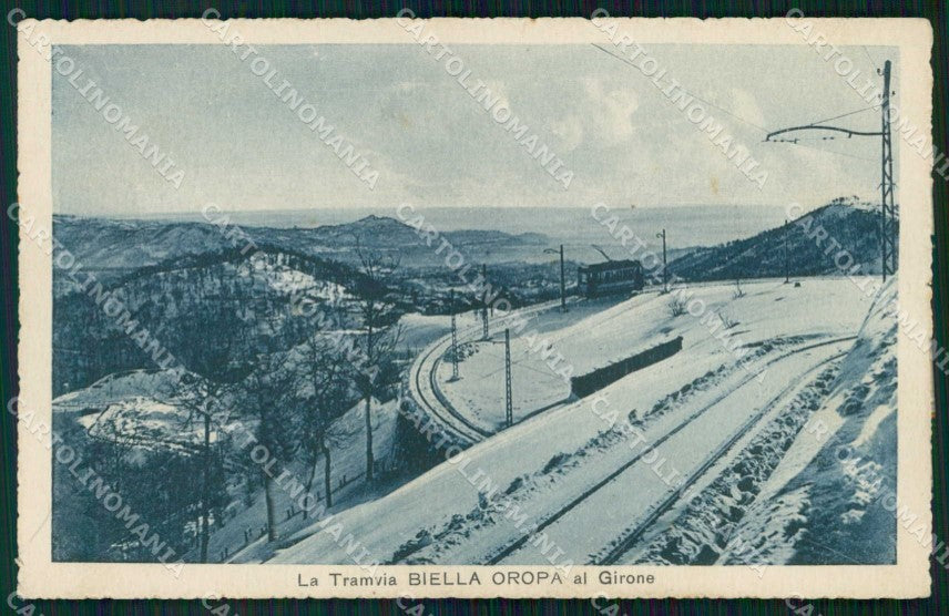 Biella Città Tramvia Girone cartolina RB6047 – fronte