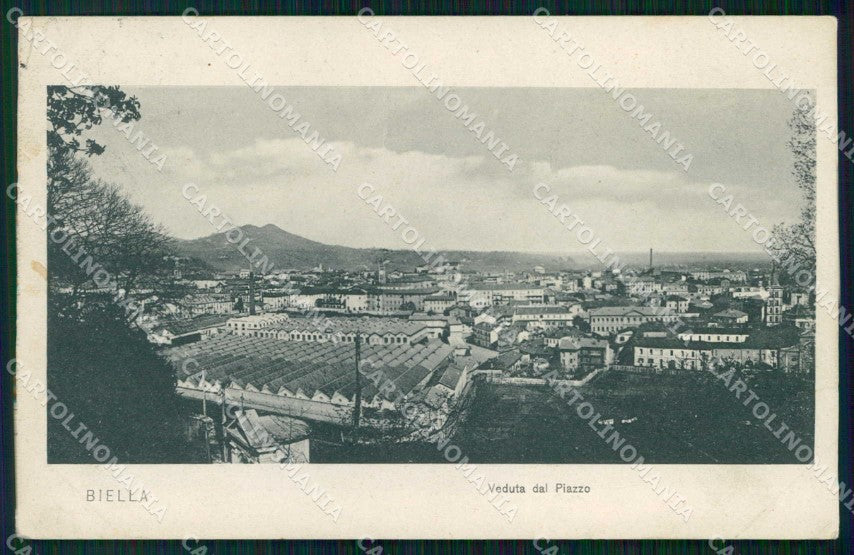 Biella Città Veduta dal Piazzo cartolina RB6050 – fronte