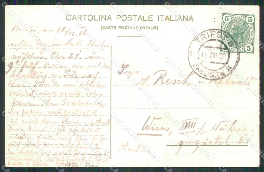 Brindisi Città Veduta da Ponente Barche ANGOLINO SCOLLATO cartolina RB6053 – retro