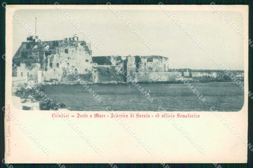 Brindisi Città Forte Mare Federico Svevia Ufficio Semaforico Lopez ? cp RB6058 – fronte