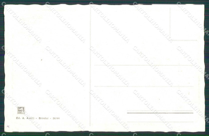 Brindisi Città Antica Casa Monticelli cartolina RB6061 – retro