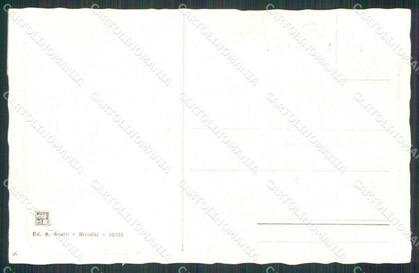 Brindisi Città Villa Cocotò Barche cartolina RB6071 – retro