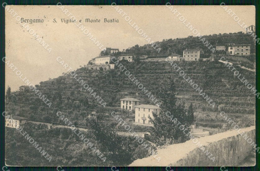 Bergamo Città San Vigilio Monte Bastia cartolina RB6079 – fronte