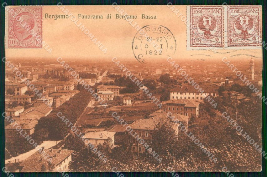 Bergamo Città Veduta di Bergamo Bassa cartolina RB6087 – fronte