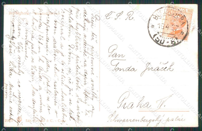 Imperia Bordighera Giardini Pubblici Brunner 21811 cartolina RB6093 – retro