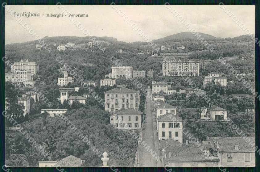 Imperia Bordighera Veduta degli Alberghi Brunner 19855 cartolina RB6098 – fronte