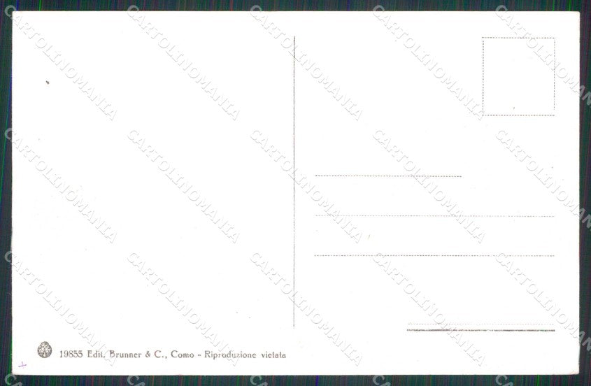 Imperia Bordighera Veduta degli Alberghi Brunner 19855 cartolina RB6098 – retro