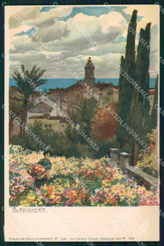 Imperia Bordighera cartolina RB6100 – fronte