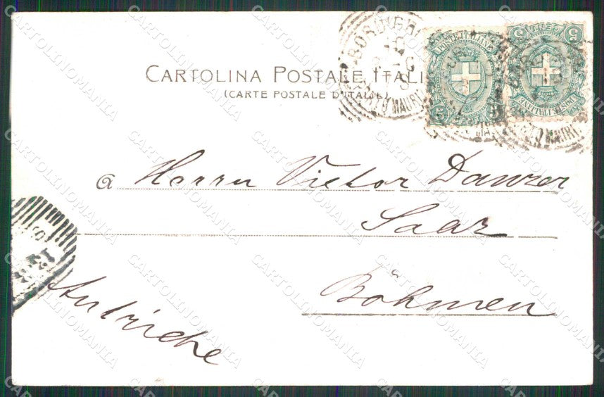 Imperia Bordighera Via Romana Stengel 6755 cartolina RB6104 – retro