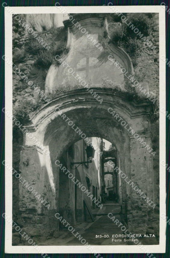Imperia Bordighera Città Alta Porta Sottana Brunner 513 50 Foto cartolina RB6109 – fronte
