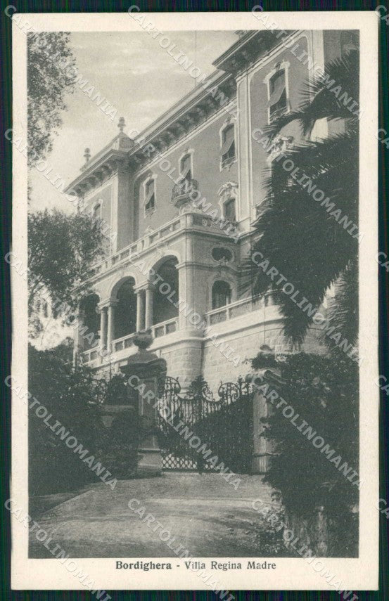 Imperia Bordighera Villa Regina Madre Alterocca 95895 cartolina RB6110 – fronte