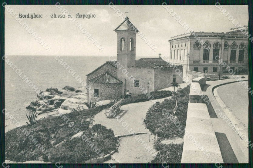 Imperia Bordighera Chiesa Sant'Ampeglio Alterocca 125635 cartolina RB6122 – fronte