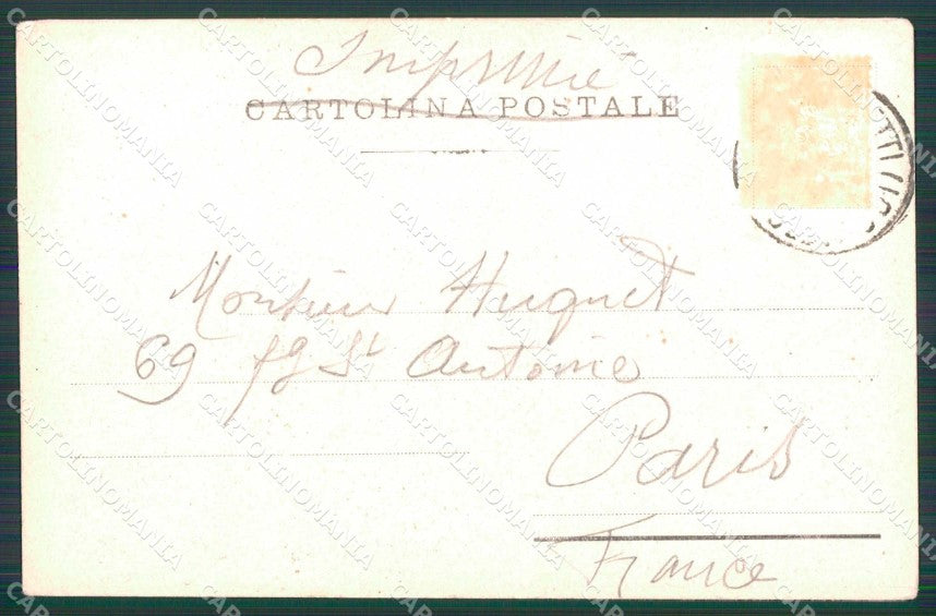 Imperia Bordighera Piazza ABRASA cartolina RB6134 – retro