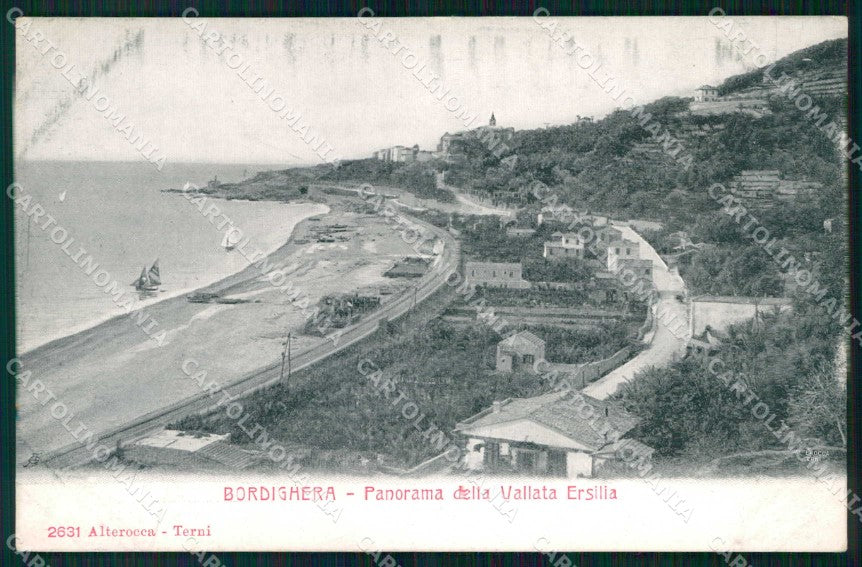 Imperia Bordighera Veduta da Vallata Ersilia Alterocca 2631 cartolina RB6140 – fronte