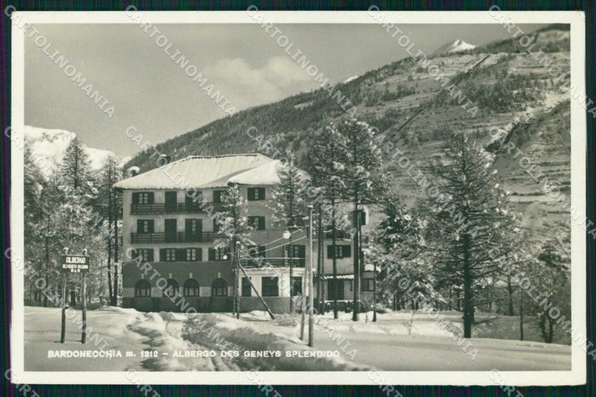 Torino Bardonecchia Albergo des Geneys Splendido Foto cartolina RB6145 – fronte