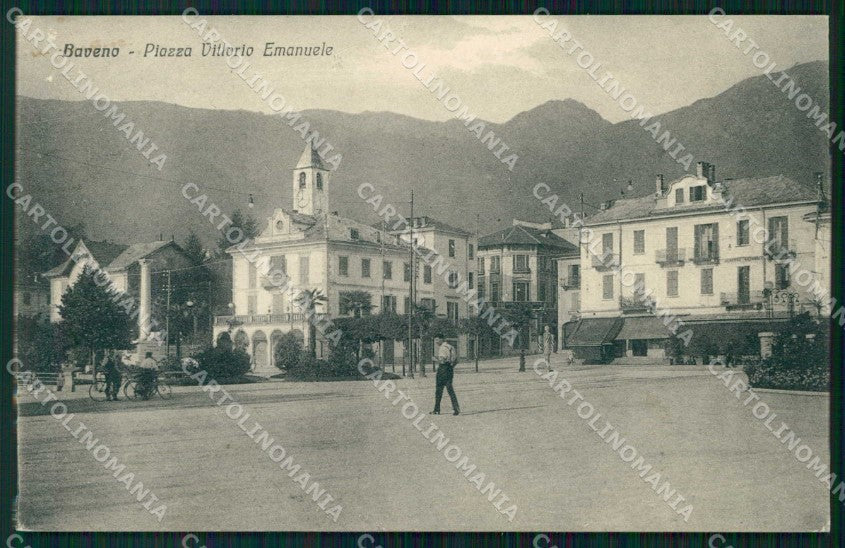 Verbania Baveno Piazza Vittorio Emanuele Lago Maggiore cartolina RB6161 – fronte