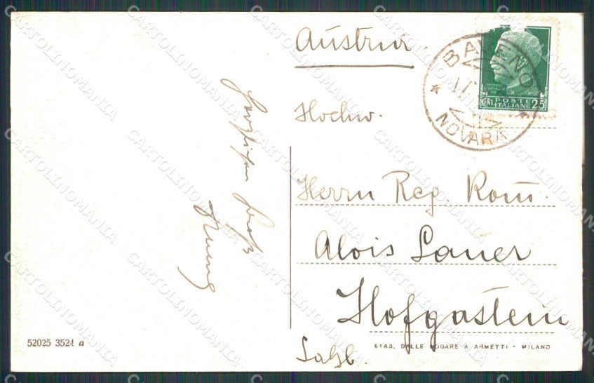 Verbania Baveno Piazza Vittorio Emanuele Lago Maggiore cartolina RB6161 – retro