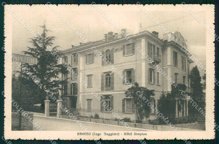 Verbania Baveno Lago Maggiore Hotel Simplon cartolina RB6162 – fronte