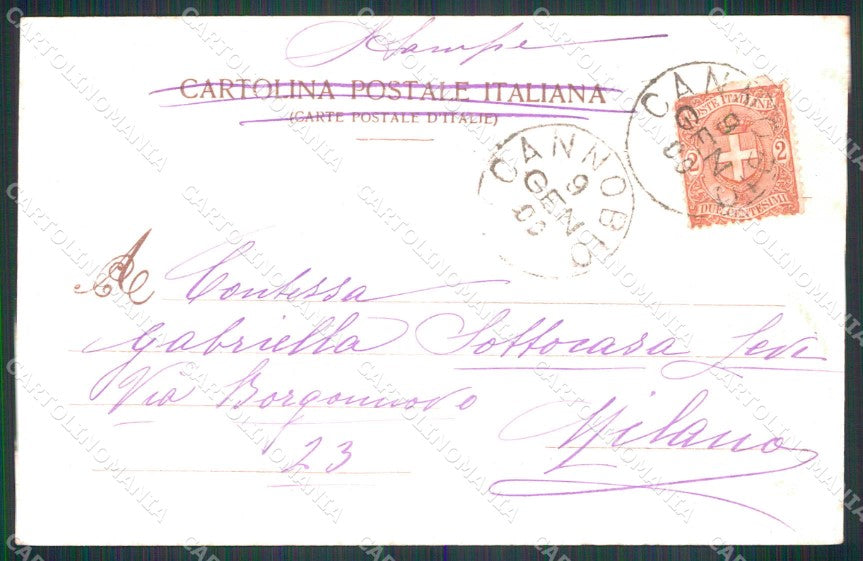 Verbania Baveno Lago Maggiore Villa Clara Modiano 393 cartolina RB6163 – retro