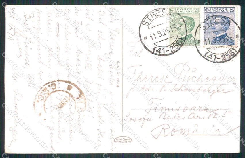 Verbania Baveno Lago Maggiore cartolina RB6167 – retro