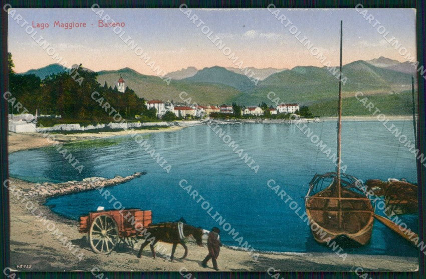 Verbania Baveno Lago Maggiore Barche cartolina RB6168 – fronte