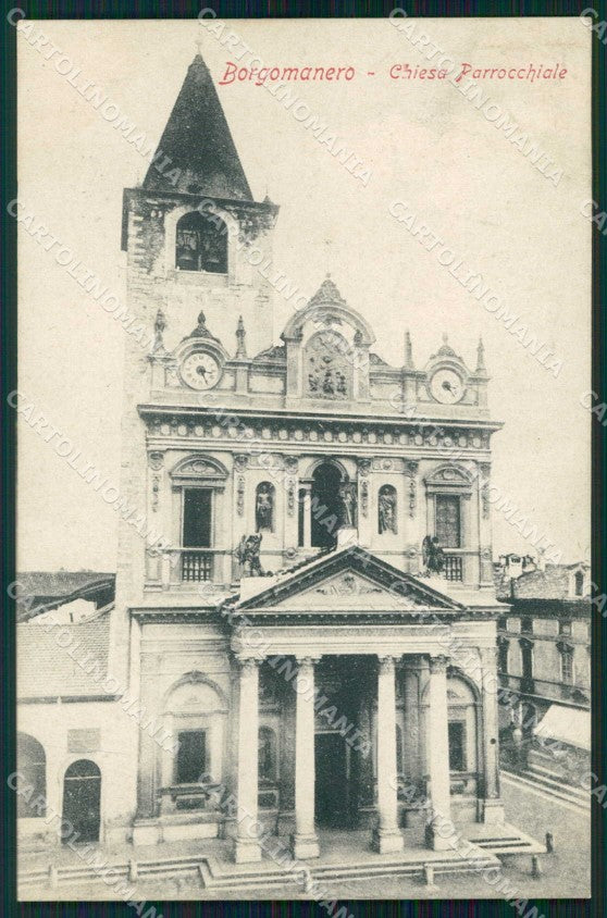Novara Borgomanero Chiesa Parrocchiale cartolina RB6170 – fronte