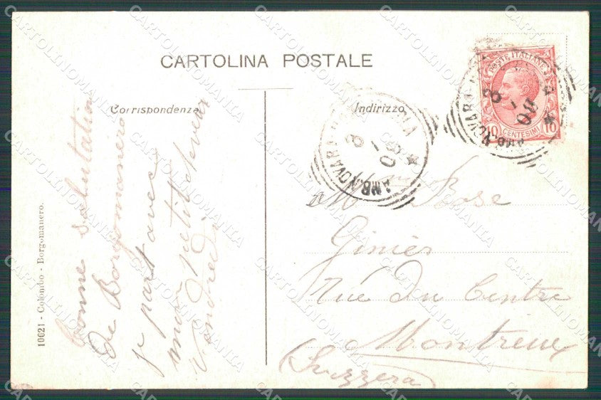 Novara Borgomanero Chiesa Parrocchiale cartolina RB6171 – retro